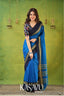 Kasavu Sky Narayanpet Cotton Saree