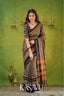 Kasavu Gray Narayanpet Cotton Saree