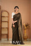 Kasavu Brown Stripe cotton Saree