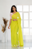 Kasavu Lamon Powerloom Cotton Saree