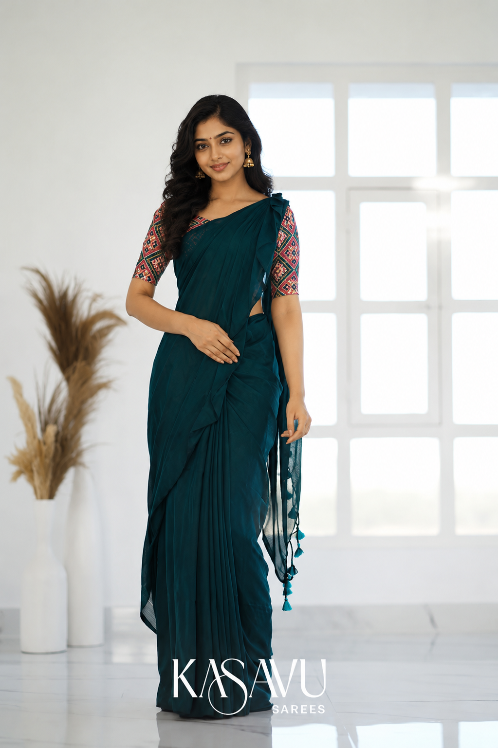 Kasavu Rama Powerloom Cotton Saree