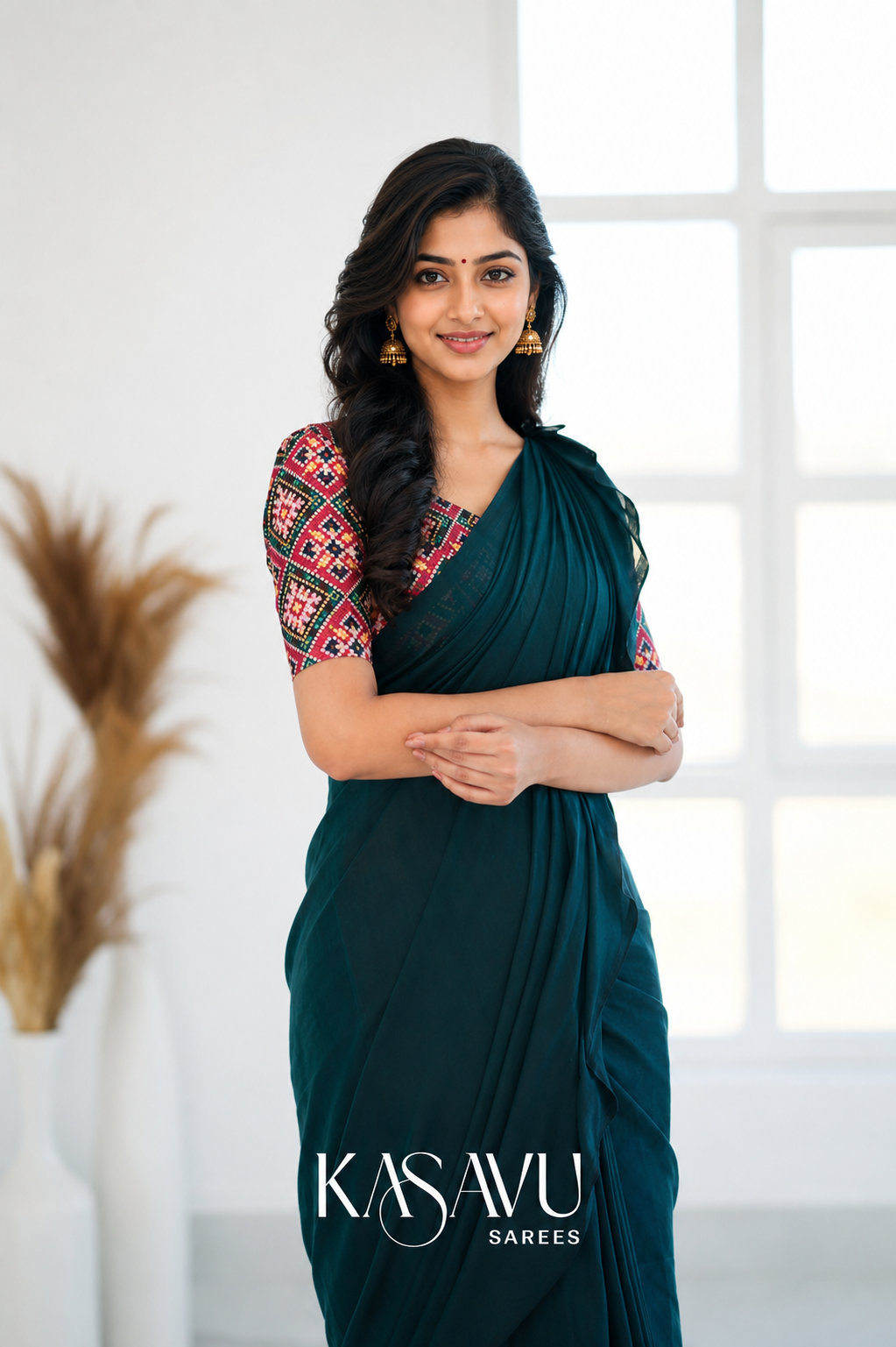 Kasavu Rama Powerloom Cotton Saree