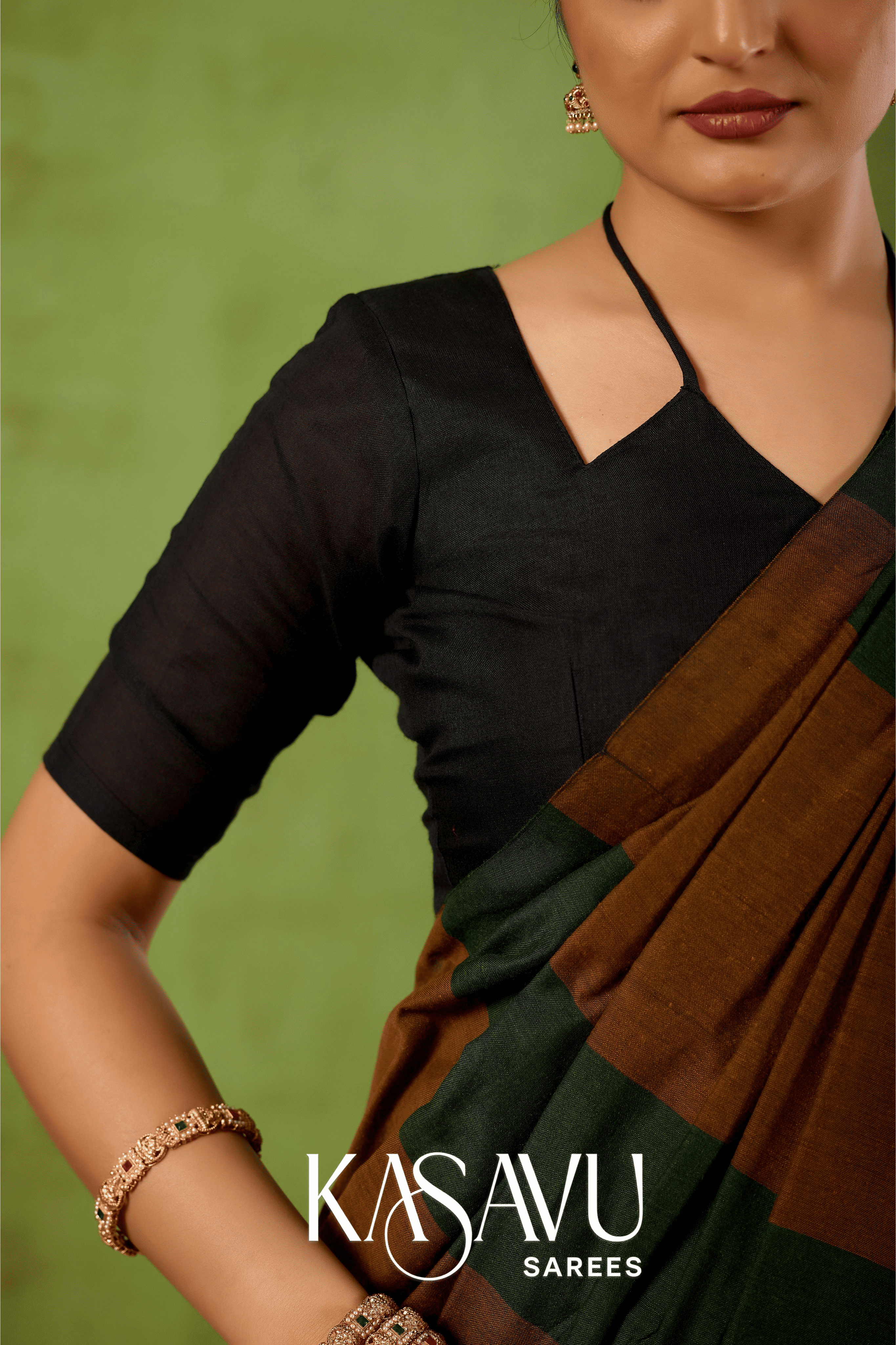Kasavu Multi Khadi Cotton Saree