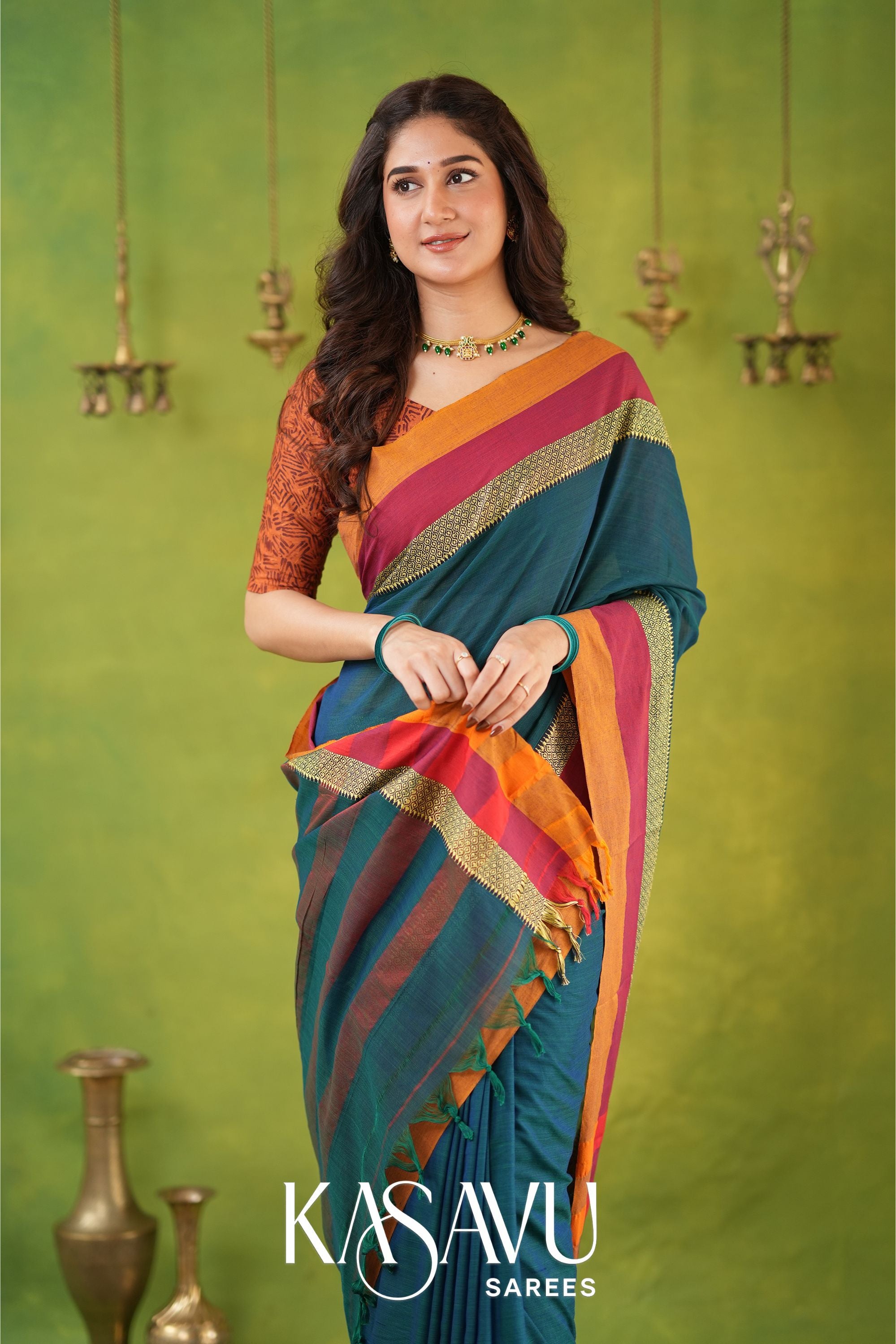 Kasavu Rama Narayanpet Cotton Saree Secondary image