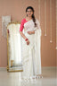 Kasavu White Stripe cotton Saree