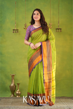 Kasavu Parrot Narayanpet Cotton Saree