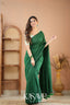 Kasavu Green Powerloom Cotton Saree