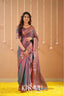 Kasavu Copper Tissue Cotten Saree