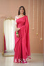 Kasavu Pink Stripe cotton Saree