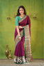Kasavu Pink Narayanpet Cotton Saree
