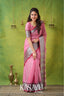Kasavu Pink Narayanpet Cotton Saree