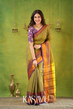 Kasavu Dusty Narayanpet Cotton Saree