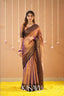 Kasavu Copper Tissue Cotten Saree