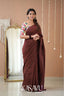 Kasavu Brown Stripe cotton Saree